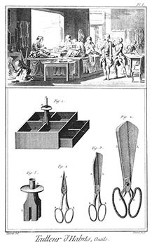 Item #51-1439 Tailleur d'habits et tailleur de corps [ Mens and Womens Tailor of Suits and...