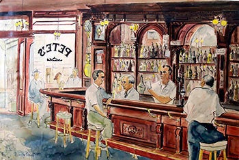 Item #51-1466 Pete's [Tavern, New York City]. Margaret Crosby Schadt.