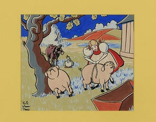 Item #51-1467 Bo-Peep Measuring her Pigs. Oskar Hauenstein, "Rick Van Rey", born 1883