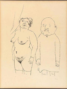 Item #51-1474 Ehepaar (Silberne Hochzeit) (Married Couple -Silver Wedding). George Grosz