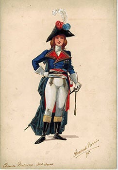 Item #51-1480 Claude Melnotte in Lady of Lyons; costume for a circa 1898 play at the Adelphi...