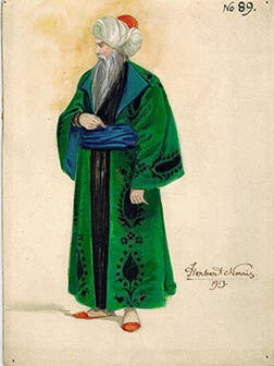 Item #51-1498 Prince of Morocco for a production of Othello. Herbert Norris