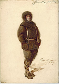 Item #51-1502 Man in Arctic Garb for the Theater Costume Maker Morris Angel & Son. Herbert...