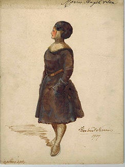 Item #51-1503 Woman in Arctic Garb for the Theater Costume Maker Morris Angel & Son. Herbert Norris