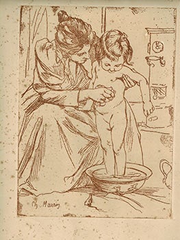 Item #51-1517 Mère et Enfant. Mutter und Kind (Mother and Child). CHARLES MAURIN, French