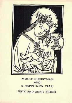 Item #51-1528 Merry Christmas: Madonna & Child. Fritz Kredel