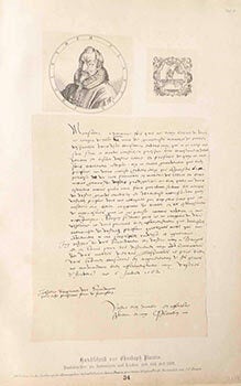 Item #51-1571 Christoph Plantin, Buchdrucker zu Antwerpen und Leiden. Christophe Plantin