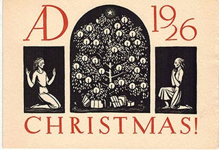 Item #51-1588 AD. 1926. Christmas! Rockwell Kent