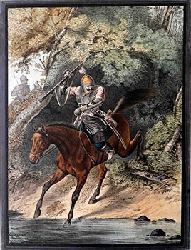 Item #51-1591 Junker of the Life-Guards Caucasian-Mountain squadron - Cavalaryman crossing a...