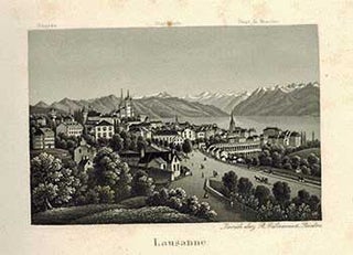 Item #51-1599 Souvenir de la Suisse. First edition. [25 19th Century Views in Switzerland]....