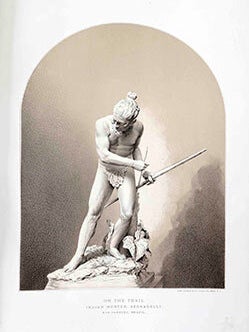 Item #51-1619 On the Trail. Indian Hunter by Rodolfo Bernardelli, Rio de Janeiro. Rodolpho...