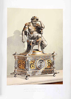 Item #51-1622 Mantel Clock by D. Placido Zuloaga of Eiba, Spain. Bronze and Damascene Work. D....