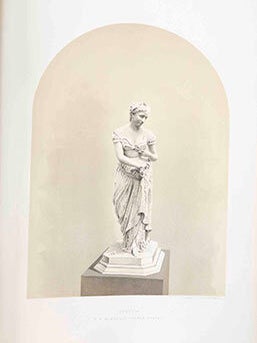 Item #51-1647 Ophelia, marble sculpture, at the American Centennial Exhibition at Philadelphia....