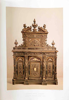 Item #51-1652 Carved Wood Cabinet by Giuseppe Ferrari, of New York at the American Centennial Exhibition at Philadelphia. 1876. Giuseppe Ferrari, 1844 - 1898.
