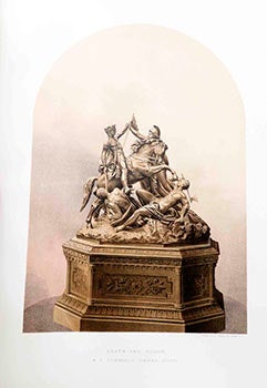 Item #51-1655 Death and Honor, bronze sculpture, at the American Centennial Exhibition at Philadelphia. 1876. Pierce Francis Connelly.