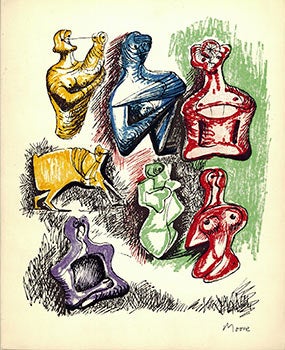 Item #51-1743 Hommage à Henry Moore. Oeuvre gravé et lithographié 1939-1967. Henry Moore,...