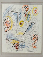 Item #51-1809 Memory of Paris Dream Drawings now lost. Signed. Gordon Onslow Ford