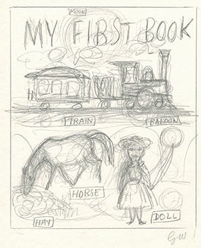 Item #51-1817 Trial Design for Cover of "Baby's First Book" (My First Book) IV. Signed. Garth...