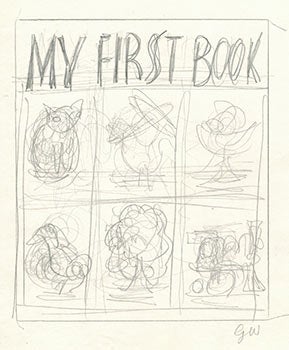 Item #51-1818 Trial Design for Cover of "Baby's First Book" (My First Book) V. Signed. Garth...