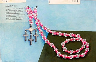 Item #51-1850 Bring me a Cross from Yalalag on necklace of old beads . . . for a Projected Book...