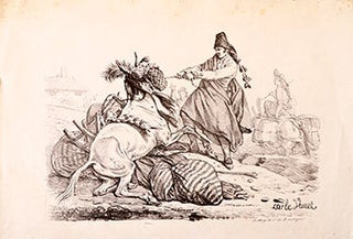 Item #51-1857 Espagnol relevant sa mule. (Spanish Muleteer Raising his Mule.). Carle Vernet,...