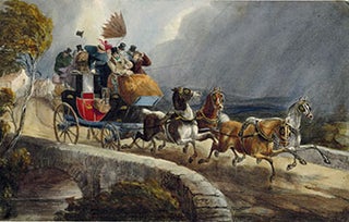 Item #51-1858 A Carriage Drawn by Four Horses. Edward Hull, fl