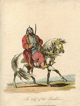 Item #51-1859 The Chief of the Bashkirs. Robert Ker Porter, J C., 1777 - 1842, engraver