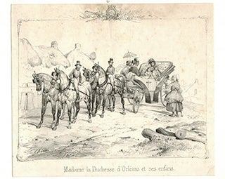 Item #51-1865 Madame La Duchesse d'Orléans et ses enfans. Victor Adam