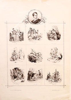 Item #51-1869 Messagerie Laffitte, Gaillare et Cie. from Suite de voitures modernes et de chevaux harnachés. Victor Adam.