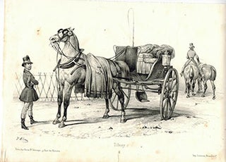 Item #51-1872 Tilbury from Suite de voitures modernes et de chevaux harnachés. Victor Adam
