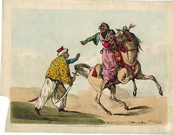 Alken, Henry (1785 - 1851 - Arab Horseman and a Standing Arab with a Sword