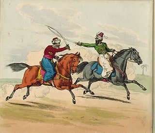 Item #51-1896 Dueling Arab Horsemen. Henry Alken, 1785 – 1851
