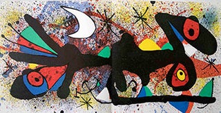 Item #51-2006 Original Lithograph II from Céramiques de Miró et Artigas. Joan Mir&oacute