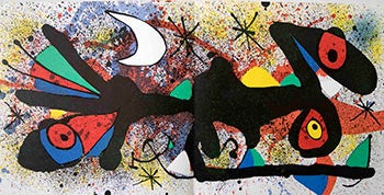 Item #51-2006 Original Lithograph II from Céramiques de Miró et Artigas. Joan Miró.