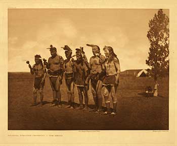 Item #51-2073 Arikara Medicine Ceremony - The Bears. Portfolio plate no. 161. (Large format supplementary plate for The North American Indian). Edward Sheriff Curtis.
