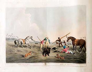 Item #51-2122 The Dead Hog [surrounded by hunters, horses and dogs] Plate 6 from the Second...