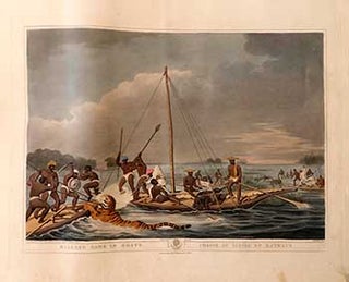 Item #51-2151 [Natives] Killing Game [tiger and hog] in Boats [at the indundation of an Island]....