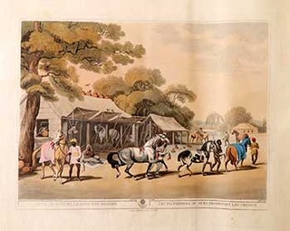 Item #51-2153 Syces, or Grooms, leading out Horses. Plate 38 from the Second Elephant Folio...