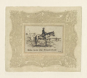 Item #51-2217 General Robert E. Lee. 36 miniature etchings. First edition. Signed. Bernhardt Wall.