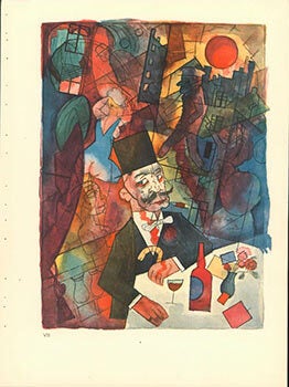 Item #51-2266 Das Mädchenhädler. Pimp. (1918) Aquarell Plate No. VIII from Ecce Homo....