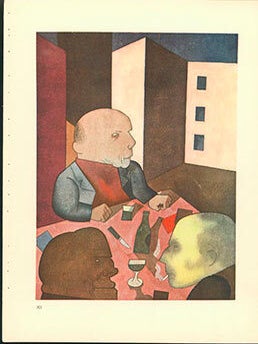 Item #51-2270 Der Mensch ist gut. Man is good. (1921) Aquarell Plate No. XII from Ecce Homo....