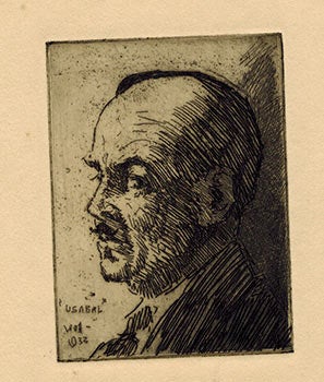 Item #51-2284 Portrait of Luiz Usabal y Hernandez (Spanish, 1876-1937). Bernhardt Wall