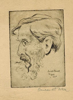 Item #51-2319 Portrait of Joseph Pennell. Bernhardt Wall