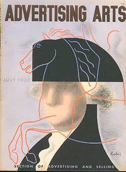 Item #51-2331 ADVERTISING ARTS, July, 1932. (Cover by Vladimir Bobri (Bobritsky) 1898-1986). Frederick C. Kendall, Ruth Fleischer, Donald Magnus Mattison, Walter Dorwin Teague Bobri, Lester Gaba, Boris Artzybasheff, contributors.