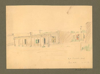 Item #51-2448 Kit Carson's Home. Taos, New Mexico. 1915. Bernhardt Wall.