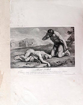 Item #51-2514 Mort d'Abel // Tableau d'André Sacchi, qui est dans le Cabinet de...
