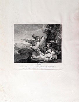 Item #51-2515 Agar. // Tableau d'André Sacchi, qui est dans le Cabinet de M.r Crozat. //...