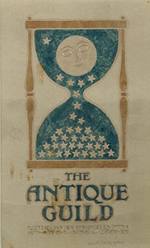 Item #51-2559 Original Watercolor Drawing for "the Antique Guild, . . .Los Angeles." Signed....