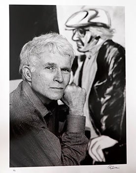Item #51-2561 Portrait of the artist R.B. Kitaj (1932-2007) at his London Flat. Christopher Felver
