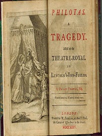 Item #51-2595 Philotas. A tragedy. Acted at the Theatre-Royal. Original edition. Philip Frowde,...